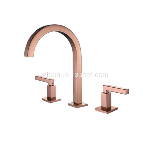 Three Holes Faucet 8 inch 2 handle widespread bathroom sink faucets Supplier